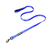 single-handed dog  leash-blue