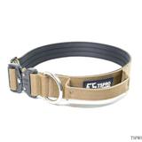 Heavy duty tactical  Dog collar with handle-brown