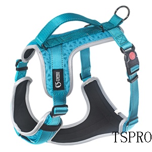 I-shaped  dog harness-blue